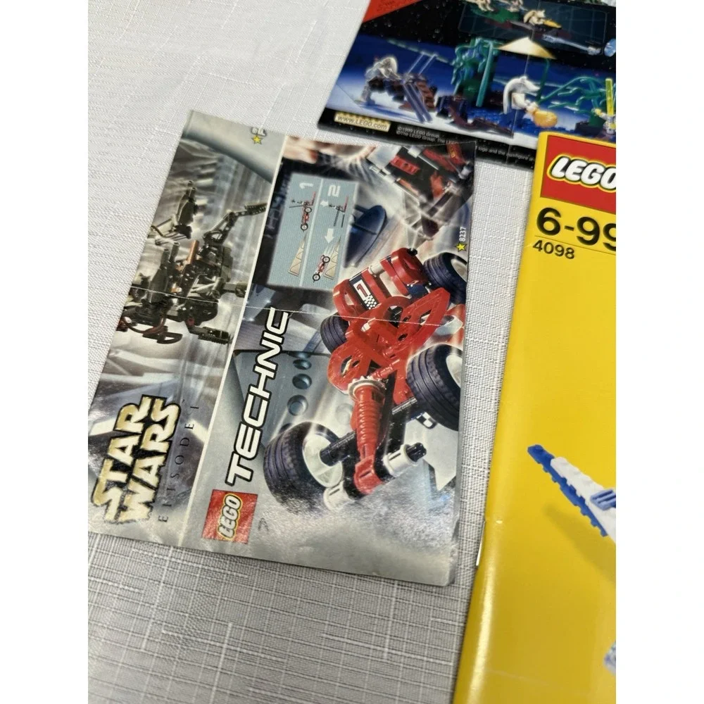 Vintage LEGO Instruction Manuals 9 Piece Lot Star Wars Technic 2000s Catalogs
